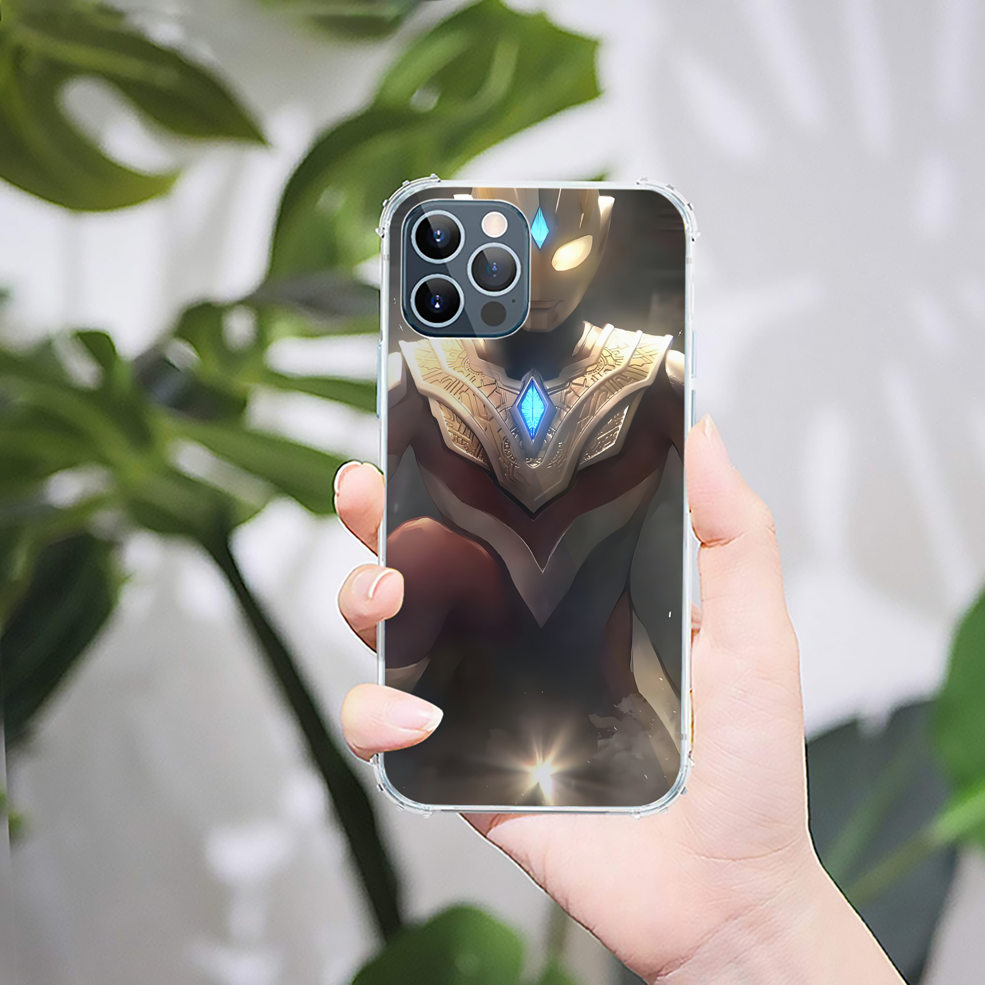 （画像用） ウルトラマン Ultraman 【iPhone 12シリーズ対応】透明スマホケース（クリアソフトケース）